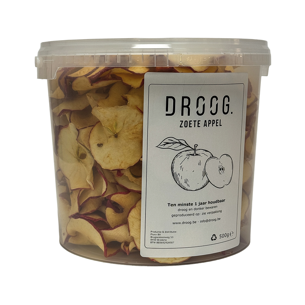 Gedroogde zoete appel